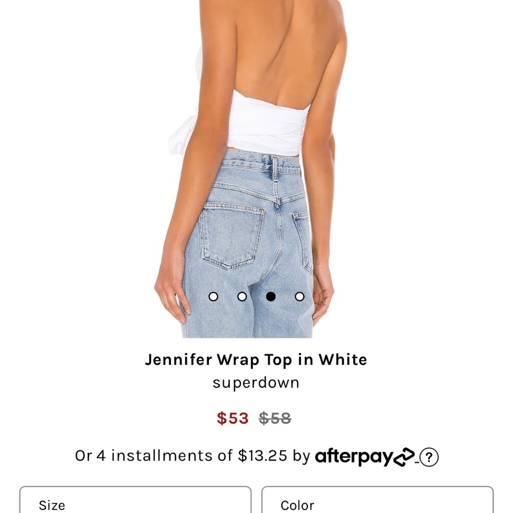 White Wrap Halter Top From Revolve - Superdown - … - image 2